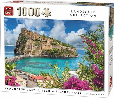 55948 King Puzzel Argonese Castle Itali&euml; 1000 Stukjes