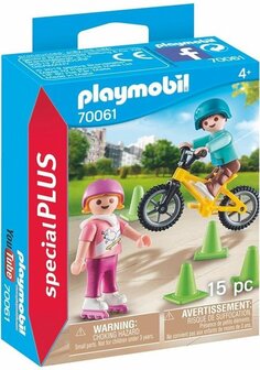 70061 PLAYMOBIL Special Plus Kinderen met fiets en skates 