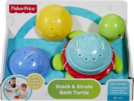 19456 Fisher-Price stapelen &amp; zeven badschildpad badspeeltje