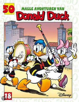 18 Stripboek Malle avonturen van Donald Duck