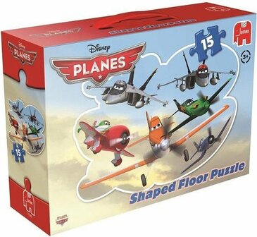 17367 Jumbo Vloerpuzzel Planes 15 Stukjes