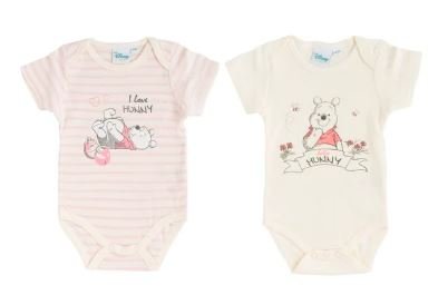 17117 Disney Winnie de Poeh Rompers Roze Maat 62/68