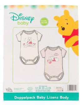 17117 Disney Winnie de Poeh Rompers Roze Maat 62/68