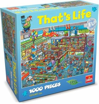 71307 Goliath Puzzel That&#039;s Life Supermarkt 1000 Stukjes