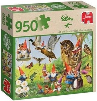 81666 Jumbo Puzzel Rien Poortvliet: Met de Kabouters in het Bos 950 stukjes