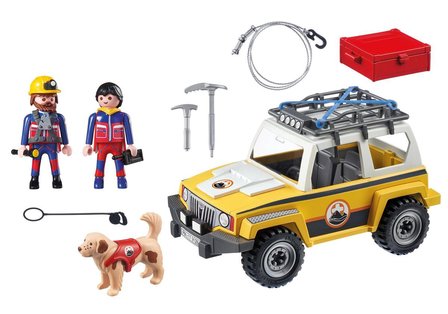 9128 PLAYMOBIL Action Reddingswerkers met terreinwagen