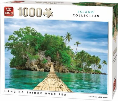 56033 KING Puzzel Hanging Bridge over Sea 1000 Stukjes