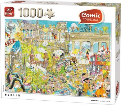 verzoek Afleiden heuvel 56044 King Puzzel Comic Berlijn 1000 Stukjes - ALMAspeelgoed.nl