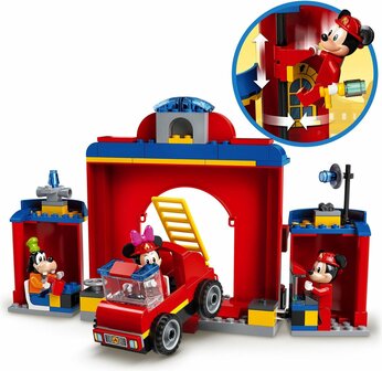10776 LEGO Disney Mickey &amp; Friends Brandweerkazerne &amp; Auto