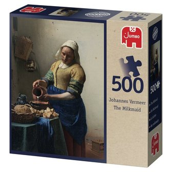 81761 Jumbo Puzzel Johannes Vermeer Het Melkmeisje 500 Stukjes