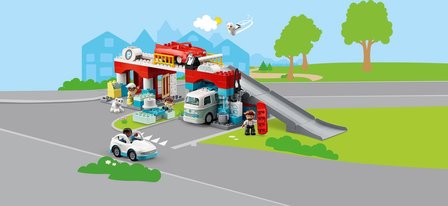 10948 LEGO DUPLO Parkeergarage en Wasstraat