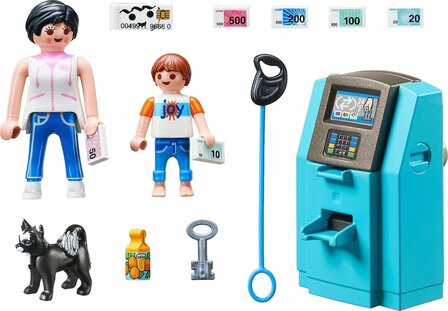 70439 PLAYMOBIL Family Fun Vakantiegangers met geldautomaat