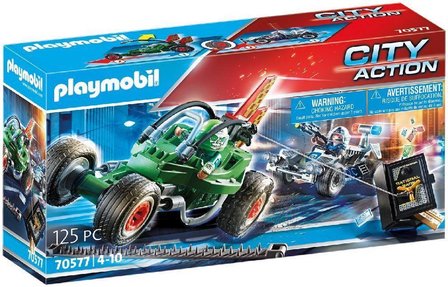 70577 PLAYMOBIL City Action Politiekart Achtervolging Van De Kluisrover