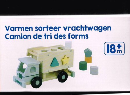 43046 Playing Kids Houten Vrachtwagen/vormenstoof