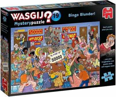 19182 Jumbo Puzzel Wasgij Mystery 19 Bingobedrog! 1000 Stukjes