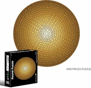 07659 Pinshidai Ronde Puzzel Gold 1000 stukjes