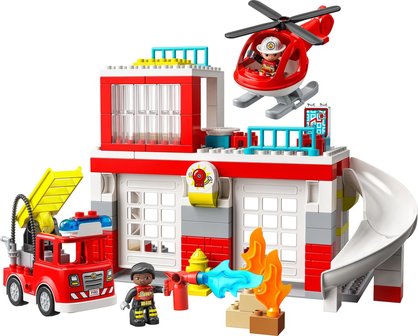 10970 LEGO DUPLO Brandweerkazerne &amp; Helikopter