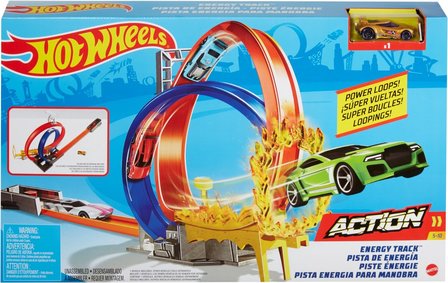 68180 Mattel Hot Wheels Action Energy Track + 1 DCC