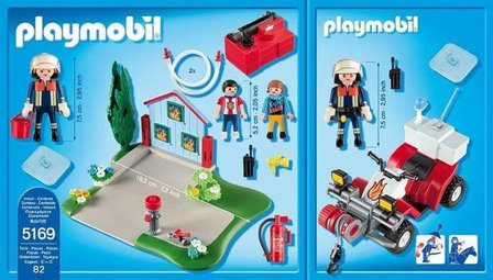 5169 Playmobil Jubileum Compact Set Brandweerinterventie met quad 