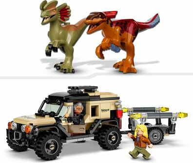 76951 LEGO Jurassic World Pyroraptor &amp; Dilophosaurus Transport