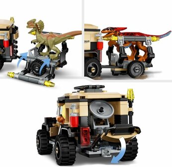 76951 LEGO Jurassic World Pyroraptor &amp; Dilophosaurus Transport