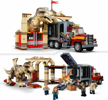 76948 LEGO Jurassic World T. Rex &amp; Atrociraptor Dinosaurus Ontsnapping