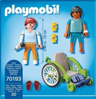 70193 PLAYMOBIL City Life Patient in rolstoel