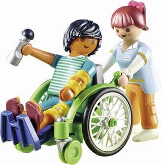 70193 PLAYMOBIL City Life Patient in rolstoel