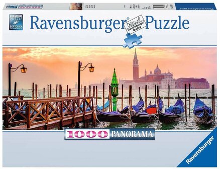 150823 Ravensburger Puzzel Gondels In Veneti&euml; Panorama 1000 Stukjes