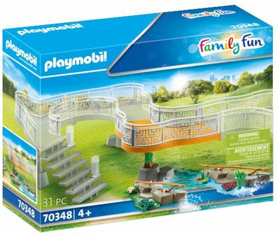 70348 PLAYMOBIL Family Fun Uitbreidingsset voor Dierenpark