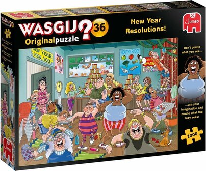 25000 Jumbo Puzzel Wasgij Original36 Goede Voornemens! 1000 stukjes 