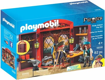 5658 Playmobil Pirates Speelbox &quot;Piratenkajuit&quot;