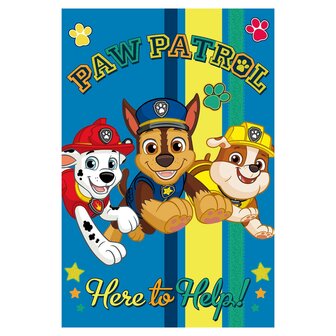 31626A  PAW Patrol Fleecedeken Blauw 100x150cm