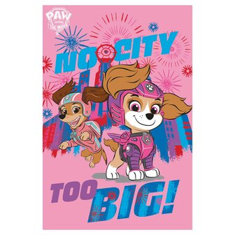 31626B  PAW Patrol Fleecedeken Roze 100x150cm