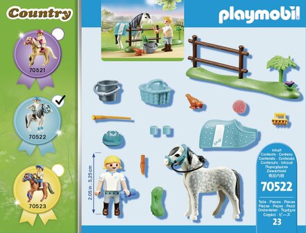 70522  PLAYMOBIL Country Collectie pony  &#039;Klassiek&#039;