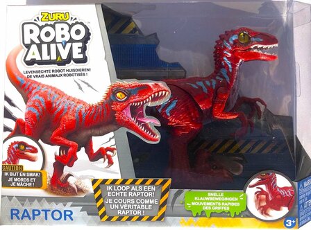 77649 Zuru Robo Alive Raptor Rood