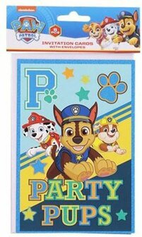 30575 Paw Patrol  Uitnodigingskaarten  5 stuks