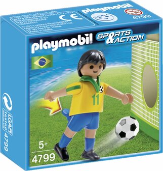 4799 PLAYMOBIL Sports&amp;Action Voetbalspeler Brazili&euml;