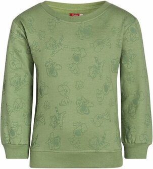 23486 Woezel en Pip  Sweater groen maat 116/122