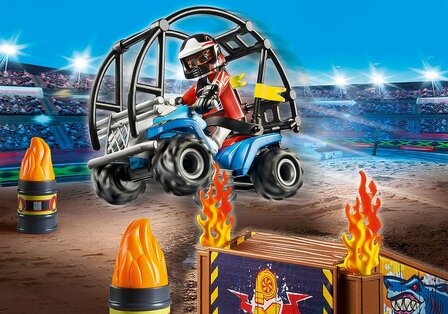 70820 PLAYMOBIL Starterpack Stuntshow Quad Met Vuurhelling