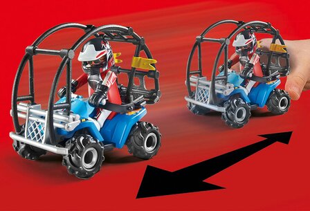 70820 PLAYMOBIL Starterpack Stuntshow Quad Met Vuurhelling