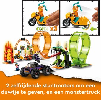 60339 LEGO City Stuntz Dubbele Looping Stuntarena