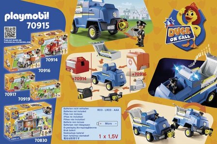 70915 PLAYMOBIL Duck On Call  Politiewagen 