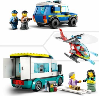 60371 LEGO City Hoofdkwartier Van Hulpdienstvoertuigen