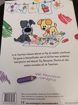 32682 Woezel en Pip Kleurboek Zomerkleuren