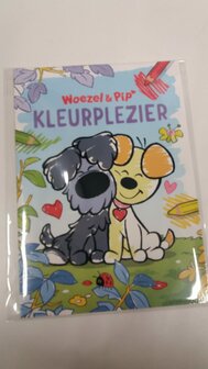32859 Woezel en Pip Kleurboek Kleurplezier