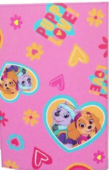 40470 Paw Patrol Fleecedeken - Skye &amp; Everest - Roze - 100x150 cm - Fleece