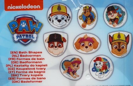 52615 Paw Patrol Badspeeltjes - Badvormen Paw Patrol