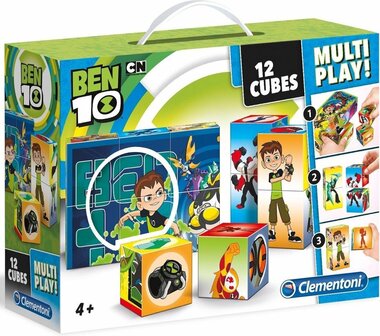 15076 Clementoni Blokkenpuzzel Ben 10 Junior 18 Cm Hout 6-delig