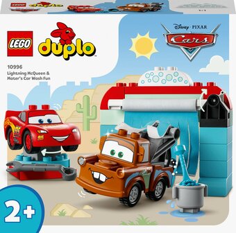 10996 LEGO DUPLO Disney en Pixar&#039;s Cars Bliksem McQueen &amp; Takel wasstraatpret